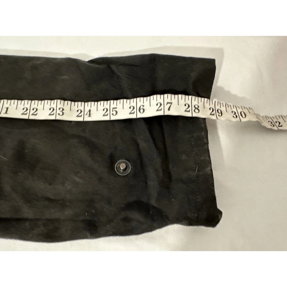 Men's Black Waxed Coat - Picture 11 of 11